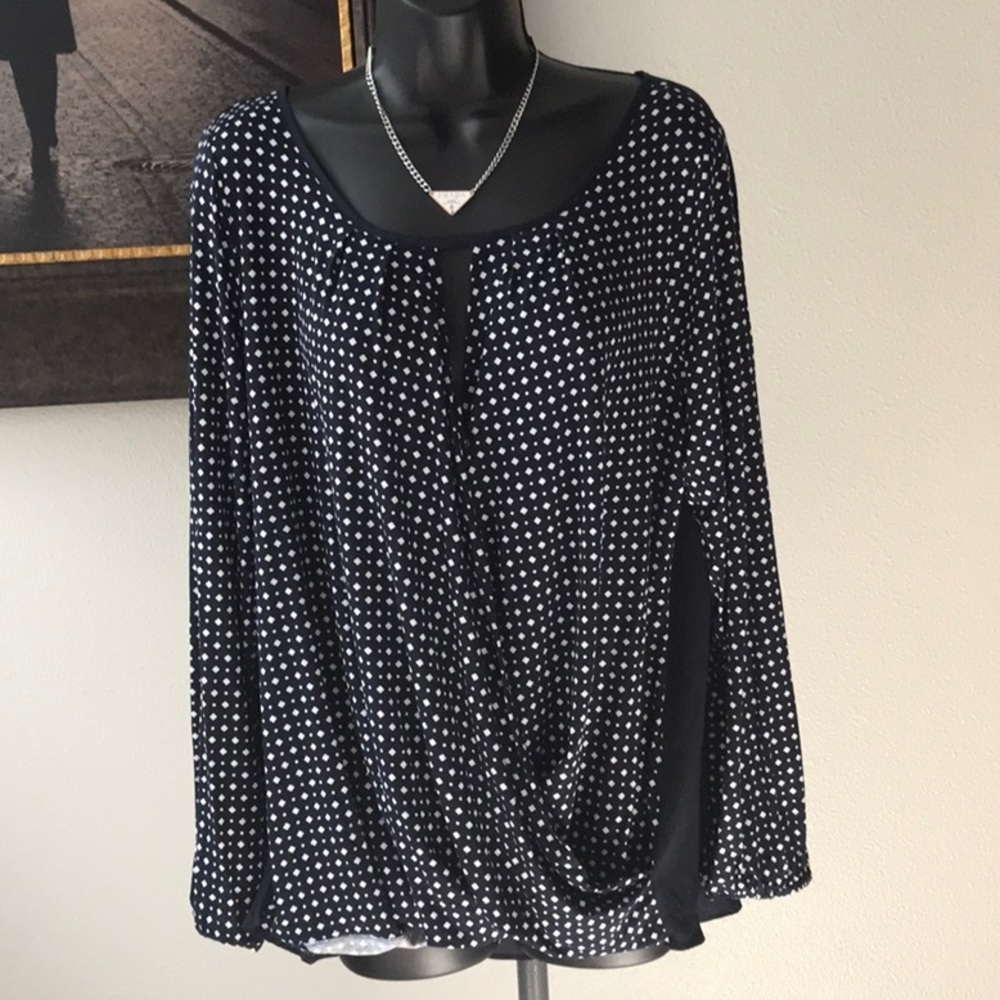 NWT Ann Taylor Wrap Top Sz XLP